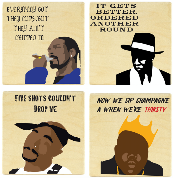 Rappers Coaster Set